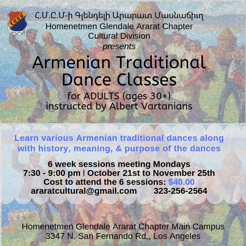Armenian Traditional Dance Classes [Adults 30+]