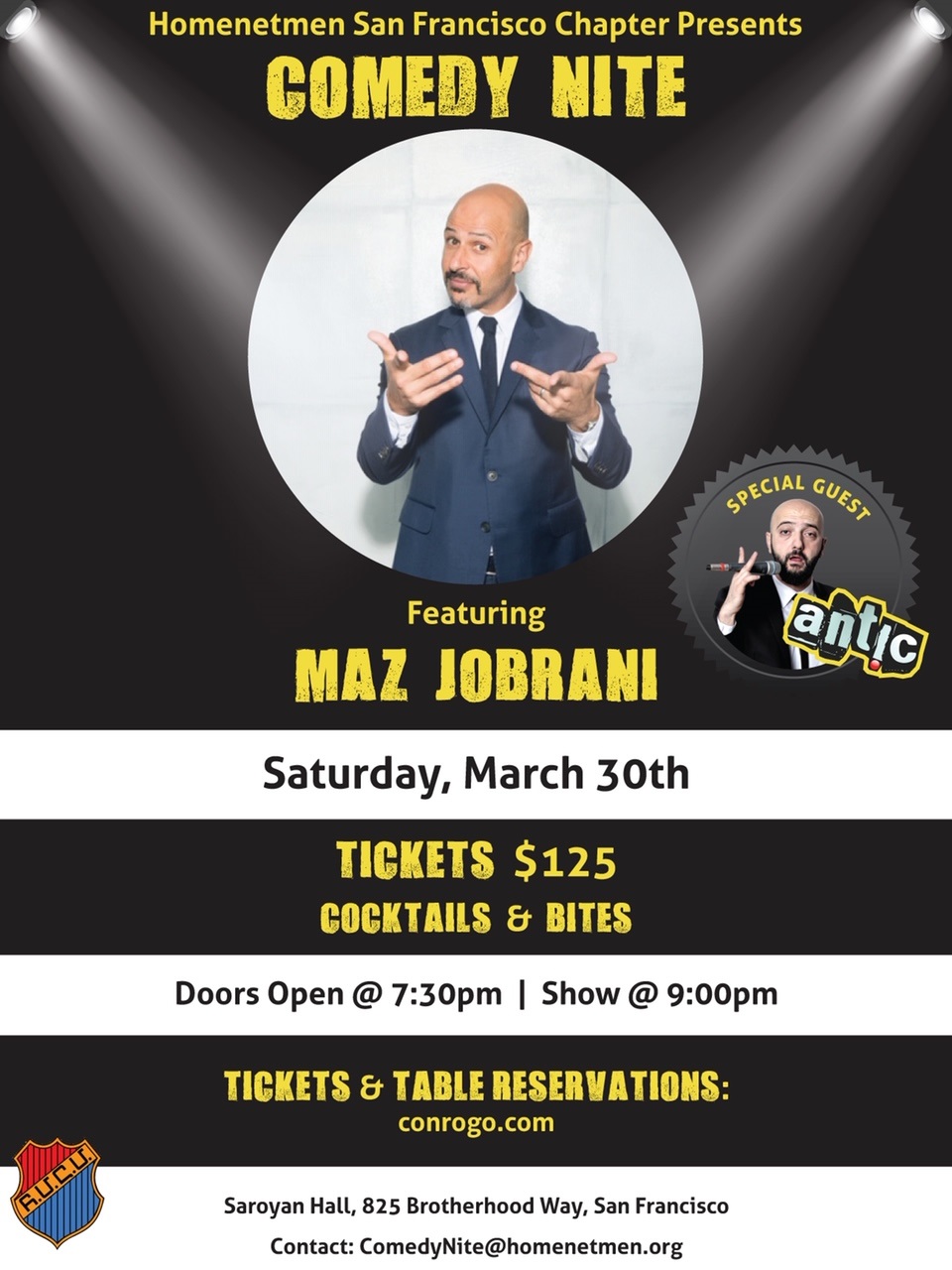 Maz Jobrani Comedy Nite with Special Guest Antic!
