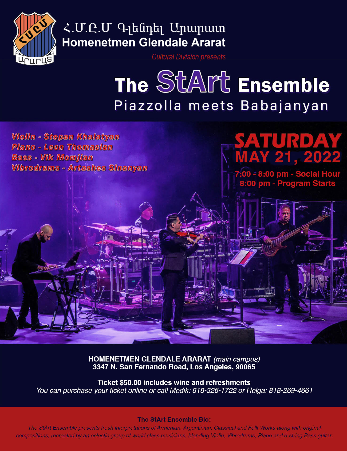The StArt Ensemble Piazzolla meets Babajanyan